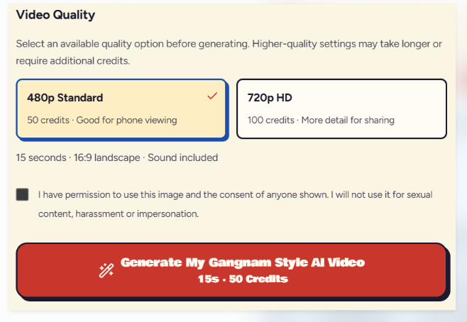 Gangnam Style AI Video Generator